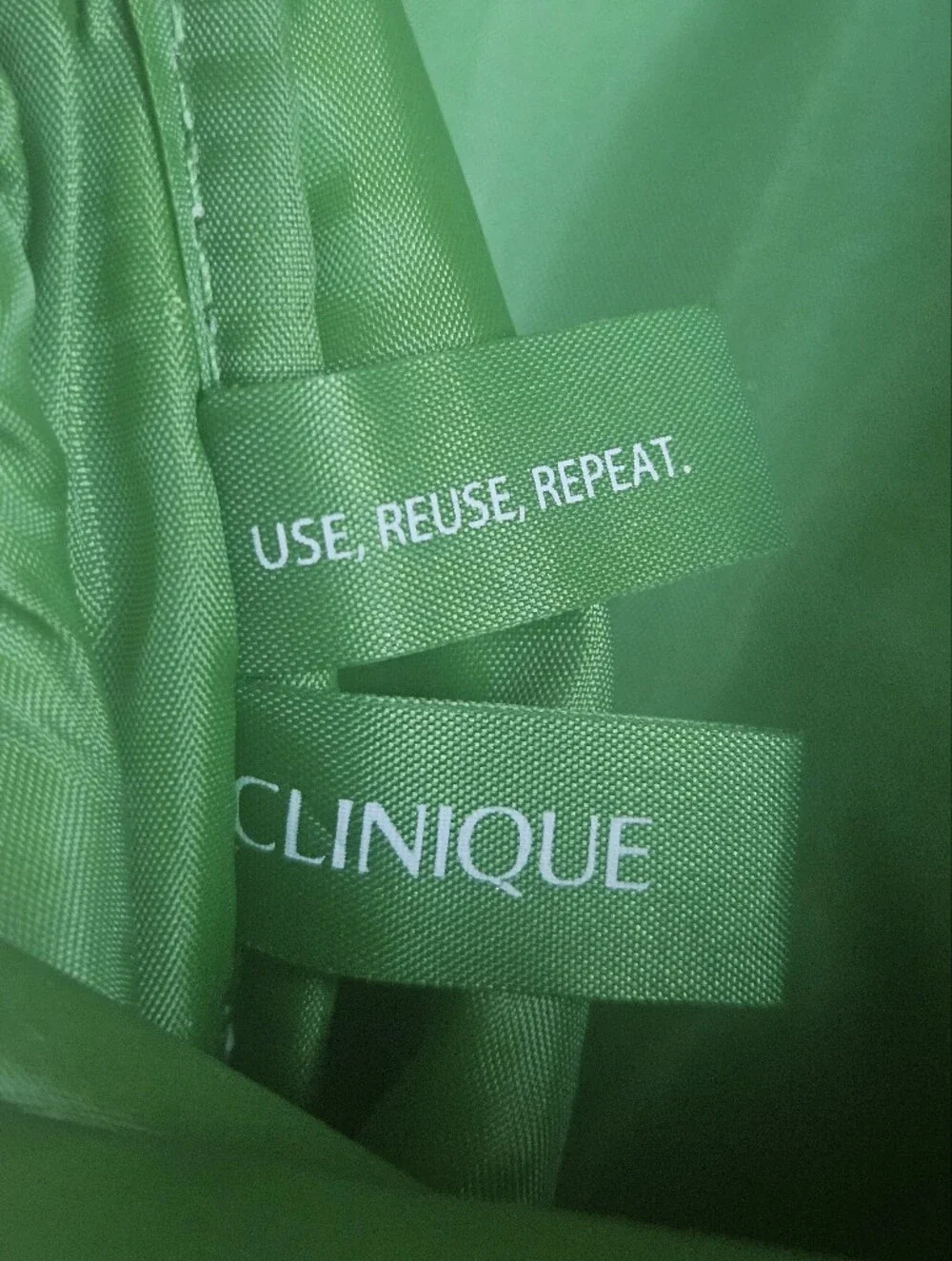 Clinique x Kate Spade Green & Blue Floral Print Cosmetic Pouch
